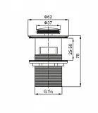 Донный клапан для раковины BelBagno BB-PCU-06-CRM хром фото 2