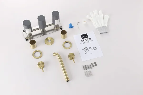 Смеситель для раковины ABBER Wasser Kreis 316 AF81123BG-L фото 2