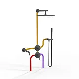 Душевой комплект PAINI Cox 78PZSET36911SHBATH фото 2