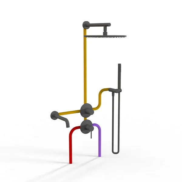 Душевой комплект PAINI Cox 78PZSET36911SHBATH фото 2