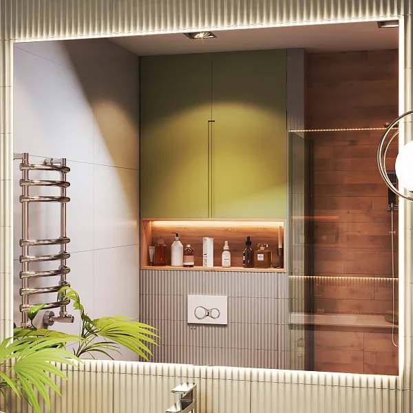 Зеркало Vigo Quadro 100x120 4630297360875 с подсветкой фото 2