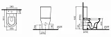 Унитаз-компакт VitrA Zentrum 9012B003-7204 напольный с микролифтом фото 4
