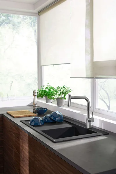 Смеситель Hansgrohe Metris M71 73800000 для кухонной мойки фото 2