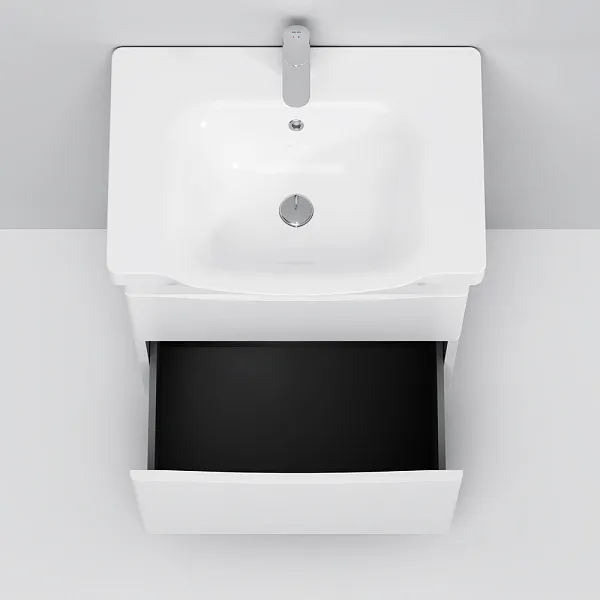 Тумба с раковиной Am.Pm Like 65 напольная, белый глянец фото 8