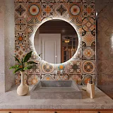 Зеркало Mixline Алон круг 70x70 4620077046853 с подсветкой фото 2