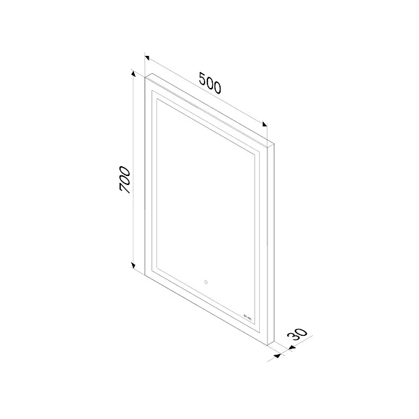 Зеркало AM.PM Gem 50x70 M91AMOX0501WG с подсветкой фото 10