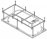 Монтажный набор для ванны Roca BeCool ZRU9303021 фото 2