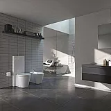 Крышка-сиденье Duravit Starck 1 0065880099 с микролифтом, петли хром фото 4