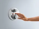 Термостат Hansgrohe Ecostat S 15757000 для душа с внутренней частью фото 2