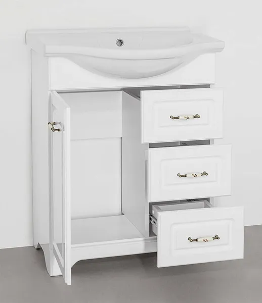 Тумба с раковиной Style Line Олеандр-2 60 см ЛС-00000047 фото 2