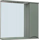 Зеркало Runo Римини 80x75 00-00001215 правое с полочкой и подсветкой фото 1
