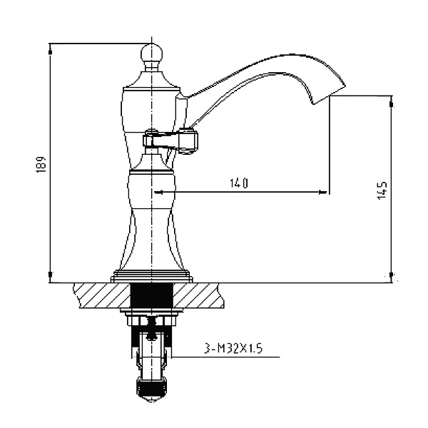 Смеситель для раковины TIMO Unari 7511/04F фото 2