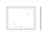 Зеркало BelBagno Kraft 100x80 SPC-KRAFT-1000-800-LED-TCH-WARM-NERO с подсветкой фото 8