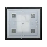 Зеркало BelBagno Kraft 80x80 SPC-KRAFT-800-800-SENS-NERO с подсветкой фото 3