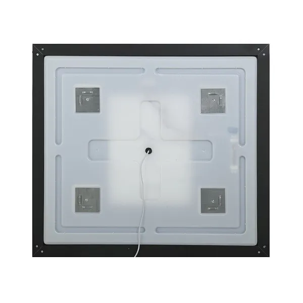 Зеркало BelBagno Kraft 80x80 SPC-KRAFT-800-800-SENS-NERO с подсветкой фото 3