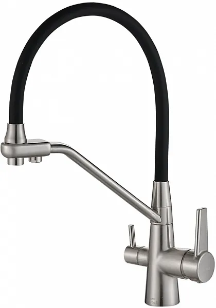 Смеситель Steel Hammer SH 903-6 SATIN для кухонной мойки фото 1