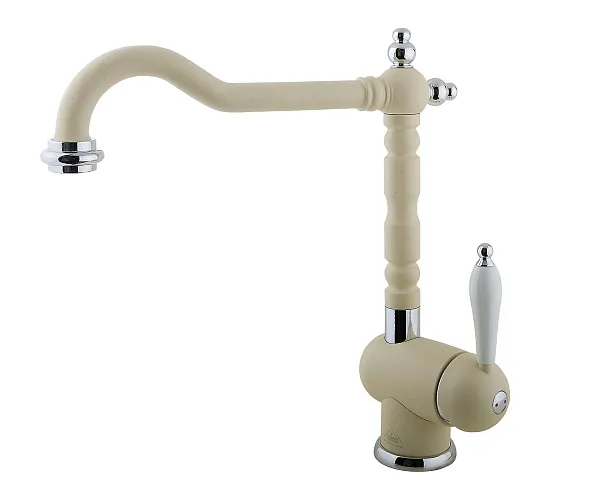 Смеситель для кухонной мойки TIMO Morea 2406F champagne фото 1