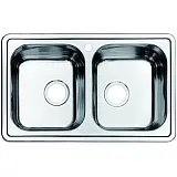 Кухонная мойка Iddis Strit STR78 Шелк две мойки фото 1