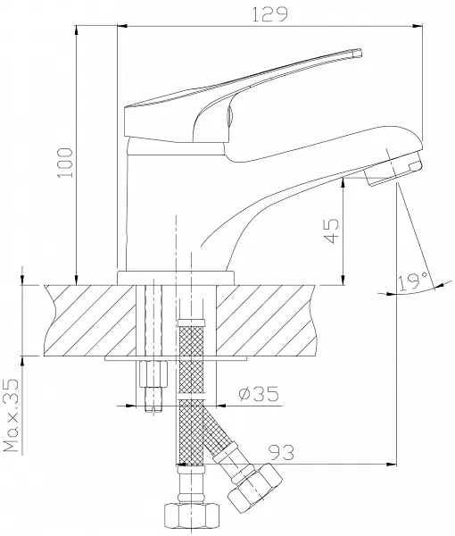 Смеситель Rossinka B B35-11 для раковины фото 2