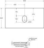 Столешница BelBagno Kep 90 KEP-90-MGL-W0 фото 5