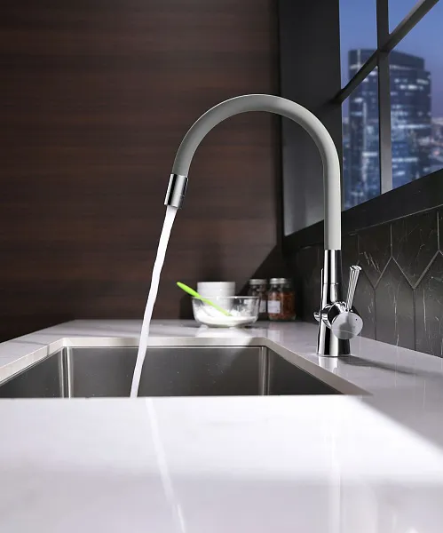 Смеситель Lemark Comfort LM3075C-Gray для кухонной мойки фото 3