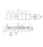 Встраиваемый смеситель Wonzon & Woghand WW-INF163A-MB фото 1