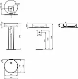 Раковина Ideal Standard Conca 45 см T3696V1 фото 9