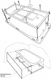 Каркас для ванны Riho 175x80 усиленный 2YNVN1030 фото 3