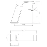 Смеситель для раковины PAINI Torre 98CR205 фото 7
