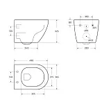 Чаша BelBagno UNO BB3105CHR/SC фото 13