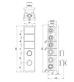 Встраиваемый смеситель Wonzon & Woghand WW-INF163B-MB фото 1