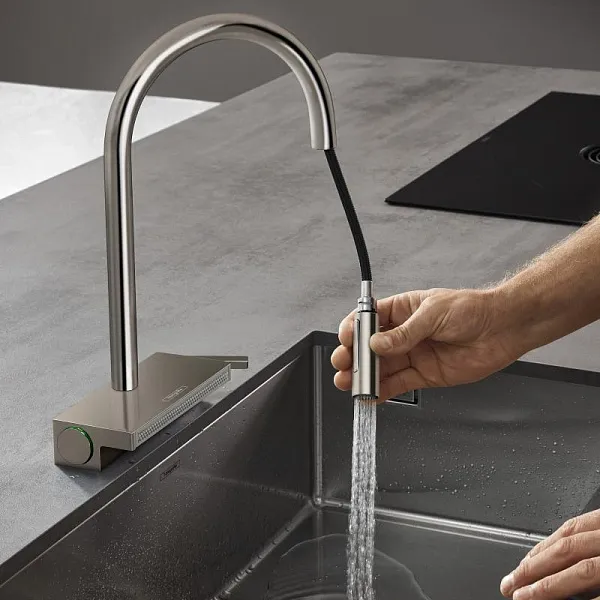 Смеситель Hansgrohe Aquno Select M81 73837800 для кухонной мойки фото 6