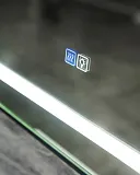 Зеркало BelBagno Kraft 50x90 SPC-KRAFT-500-900-LED-TCH-WARM-NERO с подсветкой фото 4