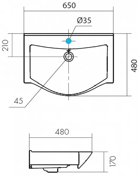 Тумба с раковиной Акватон Нортон 65 фото 8