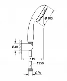 Душевой гарнитур Grohe Tempesta 27799001 фото 2