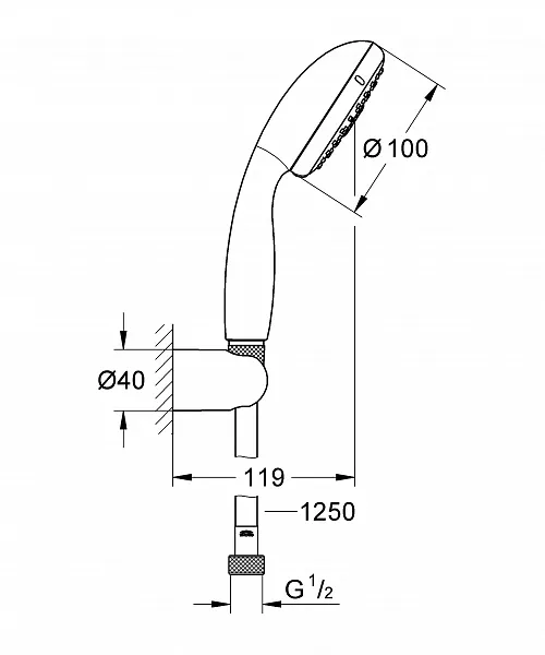 Душевой гарнитур Grohe Tempesta 27799001 фото 2