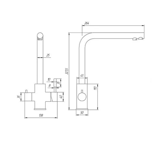 Смеситель для кухонной мойки PAINI Norda NRYO6433VEB90 фото 4