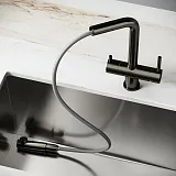 Смеситель для кухонной мойки Sancos Spin SC4015GG фото 8