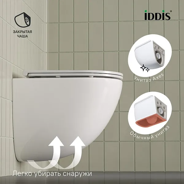 Унитаз Iddis Axes AXERDSEi25 подвесной безободковый с сиденьем микролифт фото 7