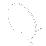 Зеркало AM.PM X-Joy 110x110 M85MOX41101S с подсветкой фото 10