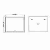 Зеркало Mixline Мелис 80x100 4620077042138 с подсветкой фото 2