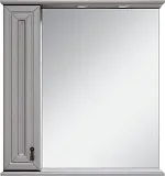 Зеркало Misty Лувр 75x80 П-Лвр03075-1504Л левое с полочкой и подсветкой фото 1