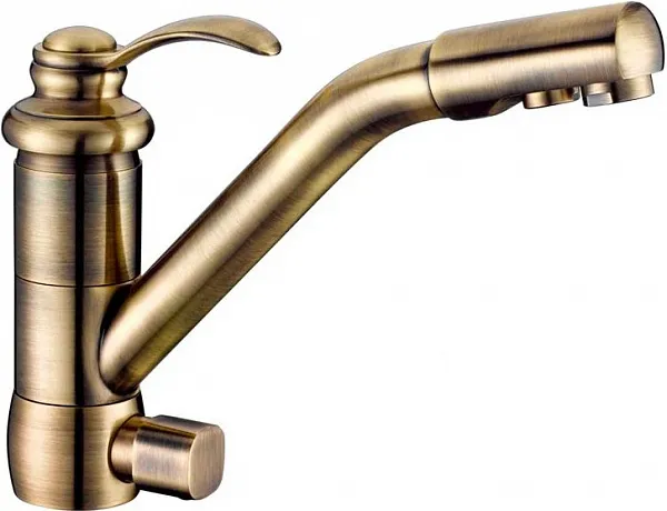 Смеситель ZorG Sanitary ZR 400 KF-47-BR для кухонной мойки фото 1