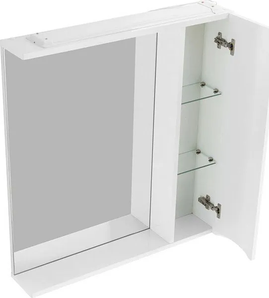 Зеркало-шкаф BelBagno Marino 70x75 MARINO-SPC-700/750-1A-BL-P-R правое с подсветкой фото 6