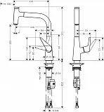Смеситель Hansgrohe Talis Select M51 72822000 для кухонной мойки фото 5