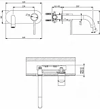 Смеситель Cezares Tink TINK-BLI1-01 для раковины с внутренней частью фото 2