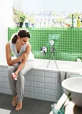 Смеситель Hansgrohe Novus 71045000 для ванны с душем с внутренней частью фото 2