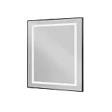 Зеркало BelBagno Kraft 80x80 SPC-KRAFT-800-800-SENS-NERO с подсветкой фото 1