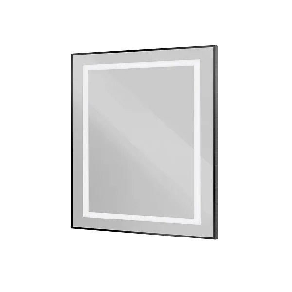 Зеркало BelBagno Kraft 80x80 SPC-KRAFT-800-800-SENS-NERO с подсветкой фото 1