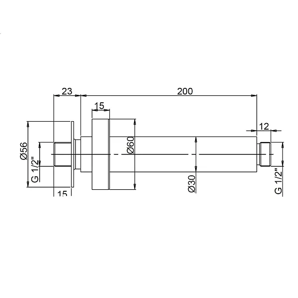 Кронштейн для верхнего душа PAINI 50PJ744T620BIMT фото 2